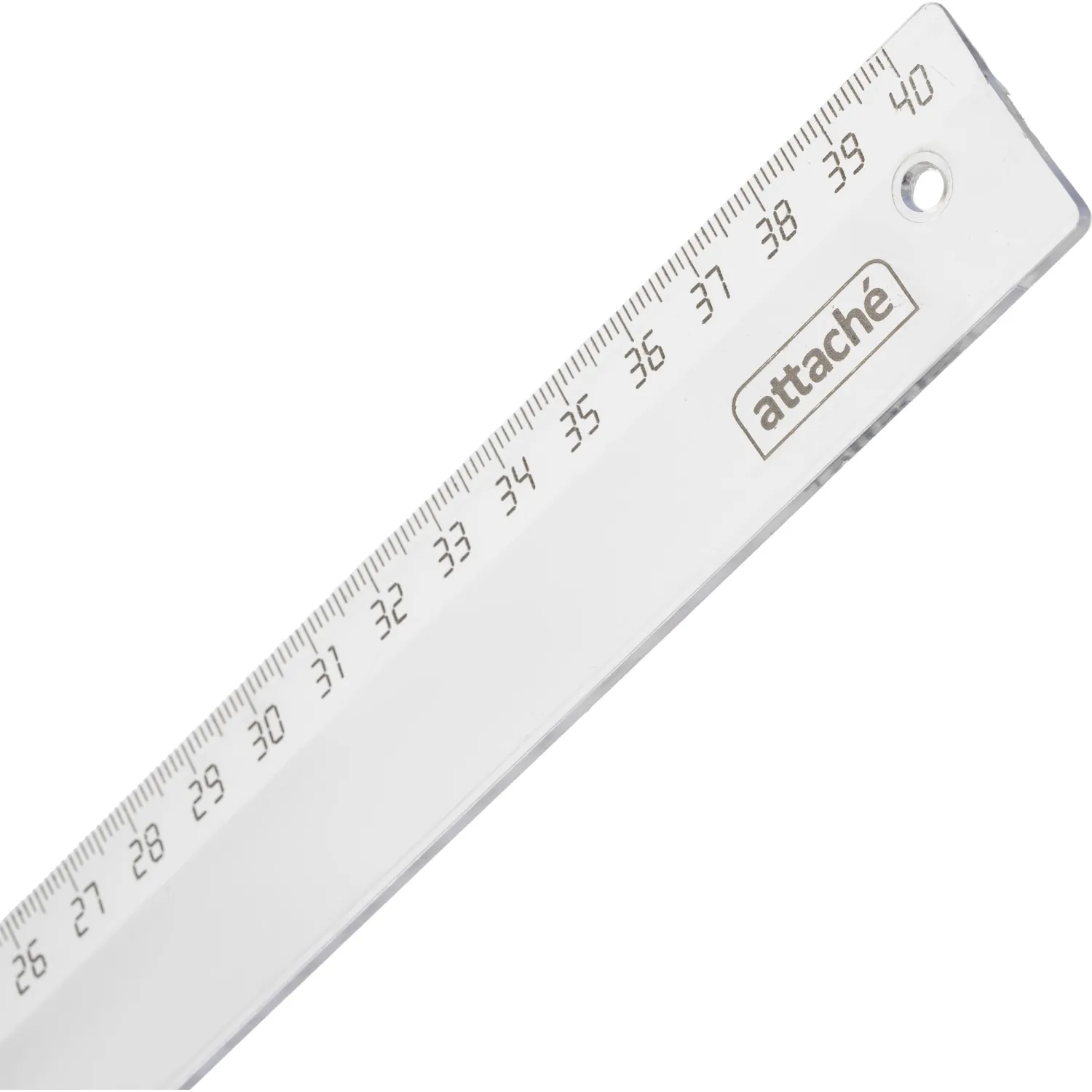 Линейка Attache 40 см пластиковая прозрачная - Image 2